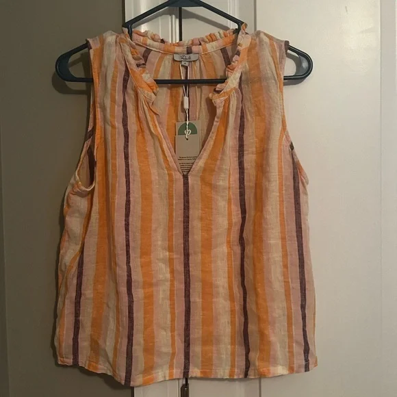 Rails Orange and Pink Sleeveless Tank Top - Picture 1 of 3